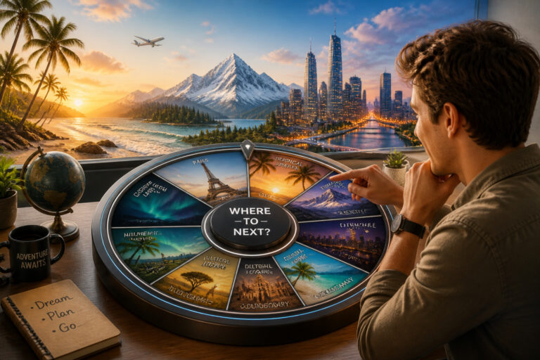 La roue du voyage ou aller ensuite