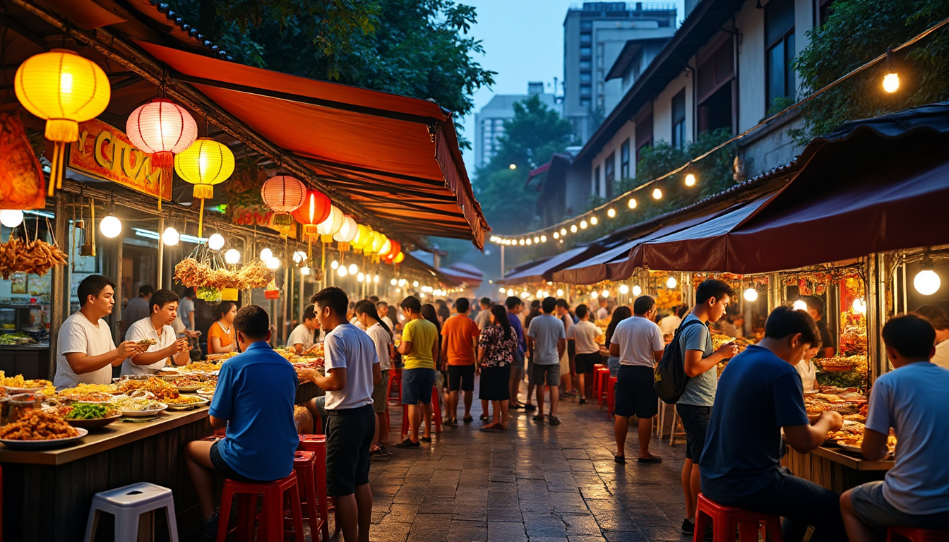 explorez les saveurs authentiques de jalan alor, la célèbre rue de la nourriture à kuala lumpur, et vivez une expérience culinaire inoubliable au cœur de la malaisie.