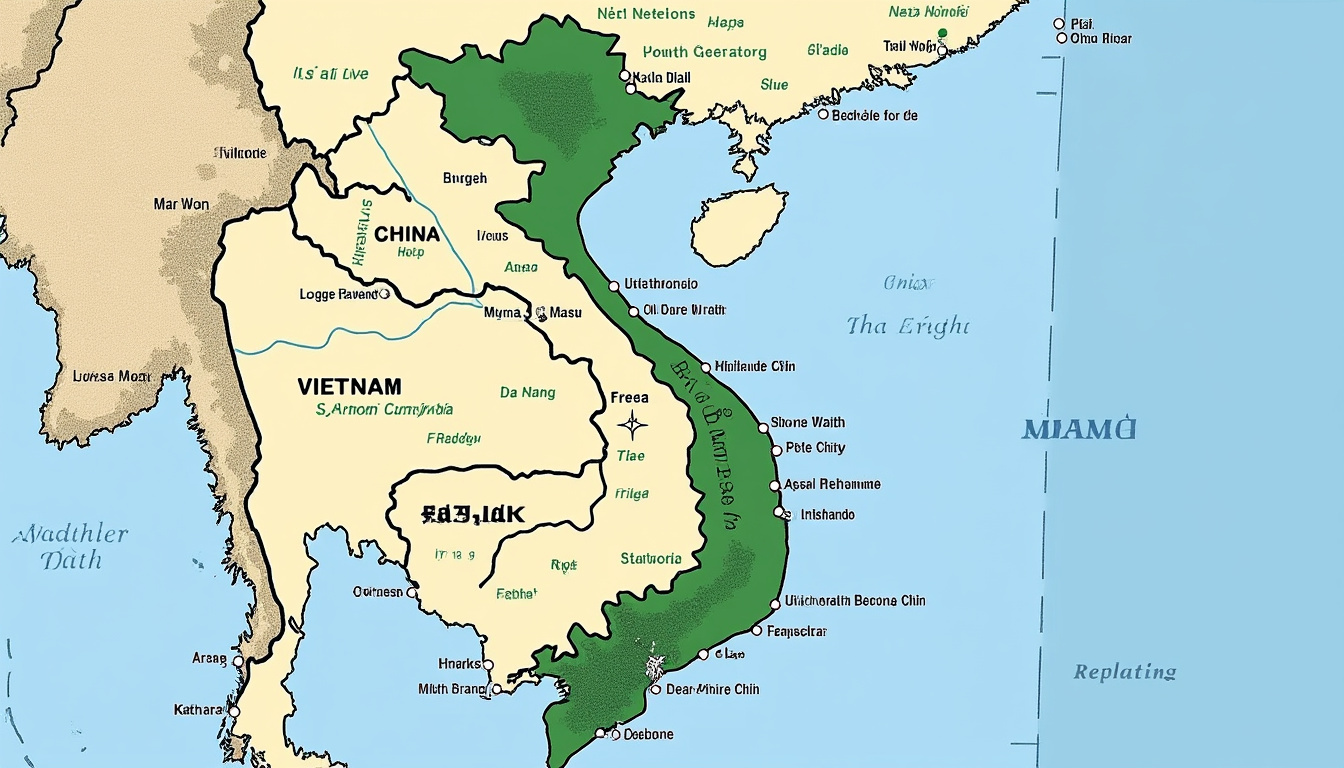 découvrez où se situe le vietnam sur la carte du monde, ses pays voisins et sa position stratégique en asie du sud-est.