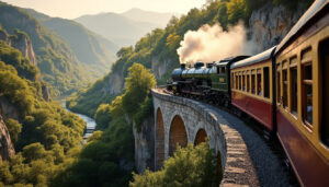 embarquez à bord du train de l’ardèche en 2026 et profitez d’un voyage unique au cœur de paysages spectaculaires, entre viaducs, tunnels et vallées.