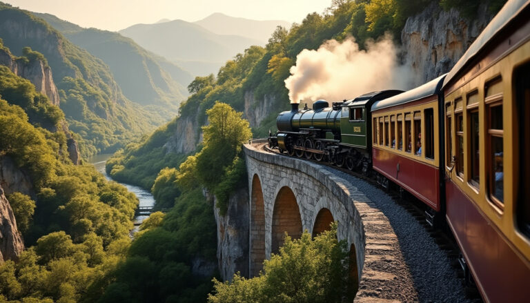 embarquez à bord du train de l’ardèche en 2026 et profitez d’un voyage unique au cœur de paysages spectaculaires, entre viaducs, tunnels et vallées.