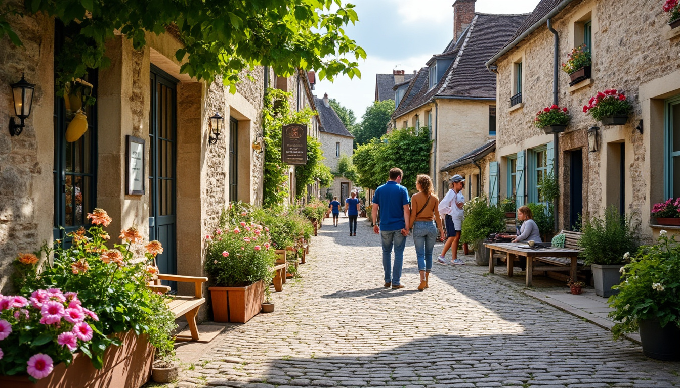 en vendée, les habitants se mobilisent pour embellir leur centre-bourg : rues fleuries et mobilier urbain contribuent à redonner vie aux espaces publics.