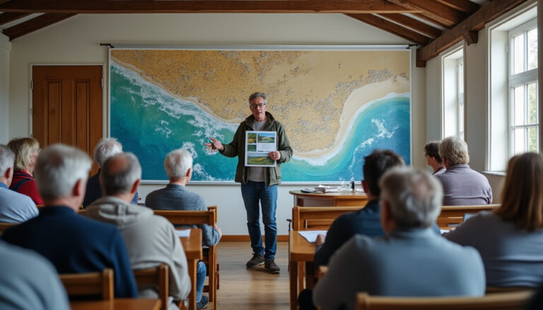 en nord-ouest vendée, des réunions publiques permettent de mieux comprendre les risques littoraux et leurs conséquences pour le territoire.