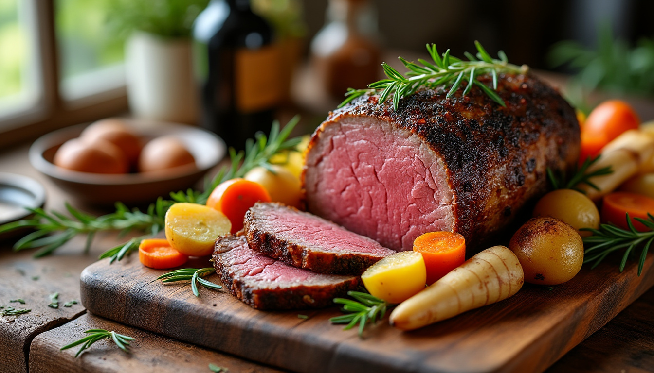 découvrez les temps de cuisson du rosbeef au four à chaleur tournante, selon son poids et la cuisson souhaitée, avec nos conseils pour un rôti tendre et savoureux.
