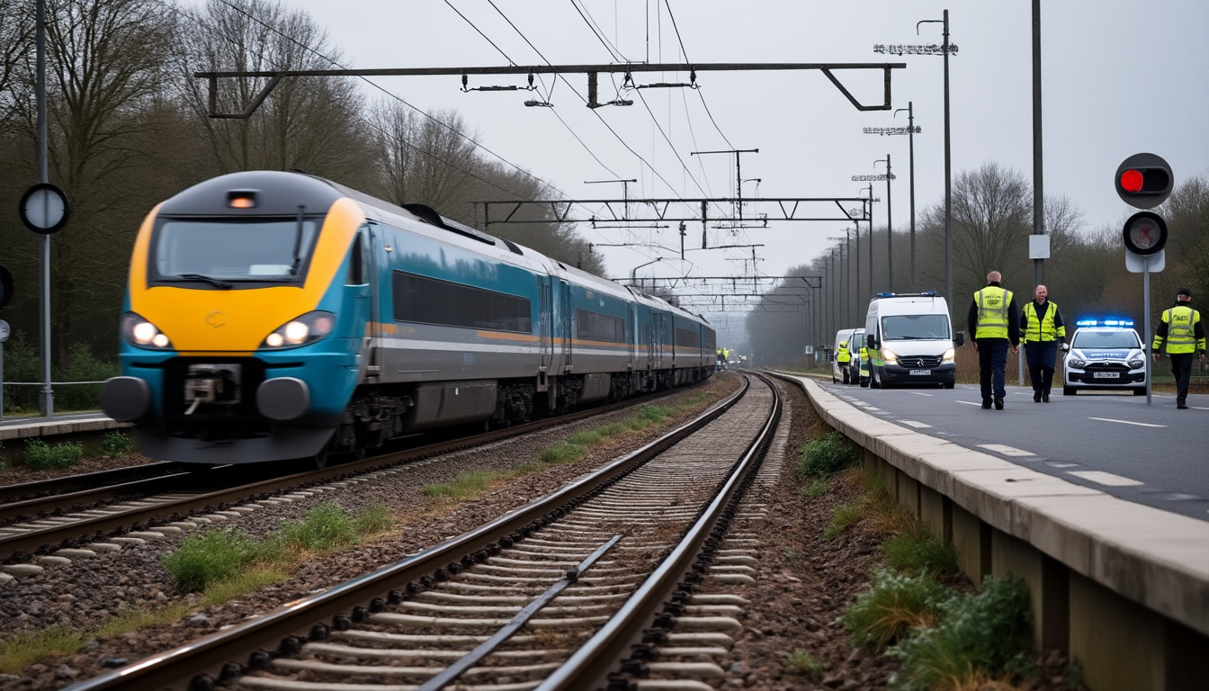 en vendée, un homme a été tué dans une collision avec un train. le trafic ferroviaire est perturbé.